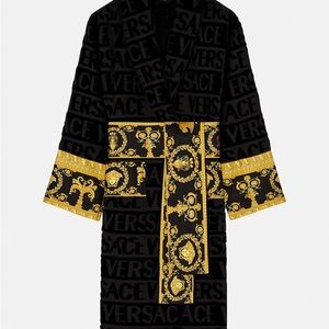 Versace Black and Gold Baroque Women's Jacket